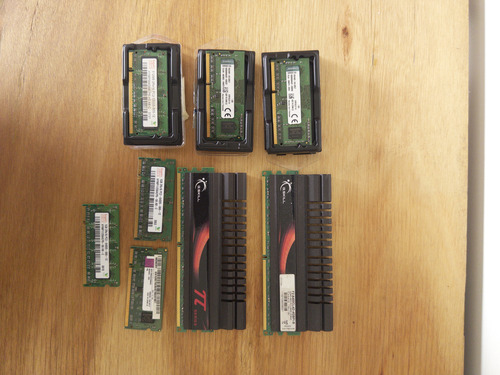 Lote De 8 Memorias Ram Surtidas G Skill Kingston