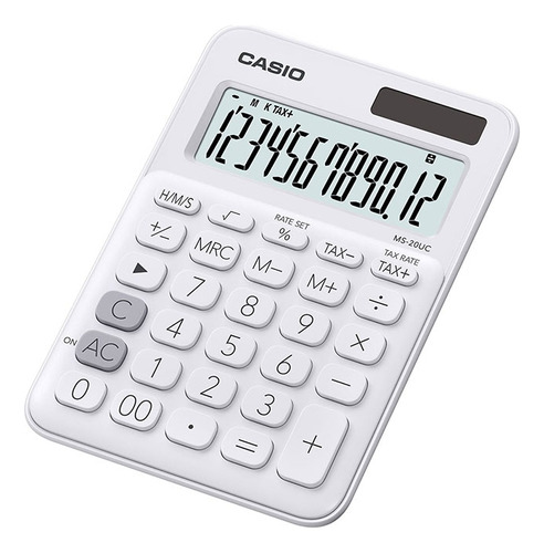 Calculadora Compacta Casio De Mesa  12 Dígitos Ms-20uc-we