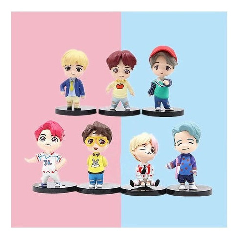 Bts Mini Idol Doll Set - Todos Los 7 Miembros