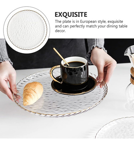 Plato Redonda 26.5 Cm Postre 1 Pcs Vidrio