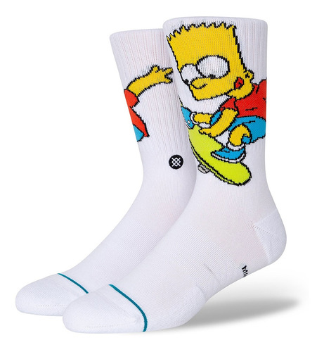 Medias Stance Bart Simpson Blanco