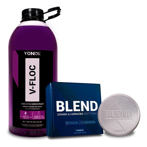 Shampoo Lava Auto V-floc 3l + Cera Blend Paste Wax Vonixx