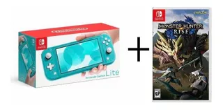 Nintendo Switch Lite Turquesa + Monster Hunter Rise Nuevo