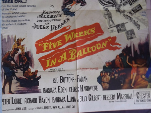 Poster Filme Five Weeks In A Ballon # 3316