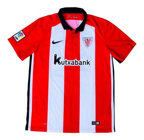 Camiseta De Athletic Bilbao, Local, Nike, Año 2015, Talla L