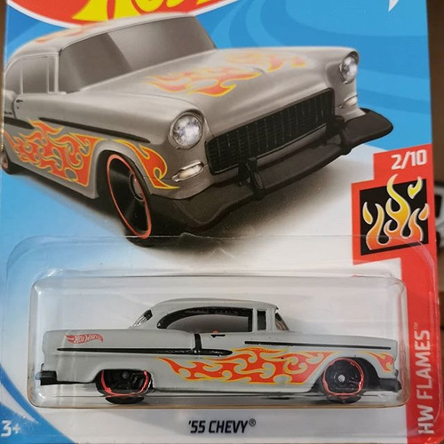 Hot Wheels # 2/10 - '55 Chevy - 1/64 - Fjy58