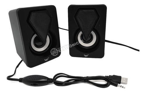 Caixinha Multimídia Led Colorido Estéreo 3wx2 Rms Al3082 Cor Preto