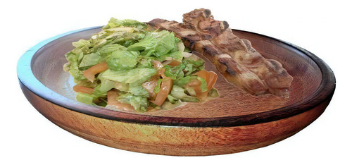 Plato asado Artesanías Ciro Algarrobo Cavado 24