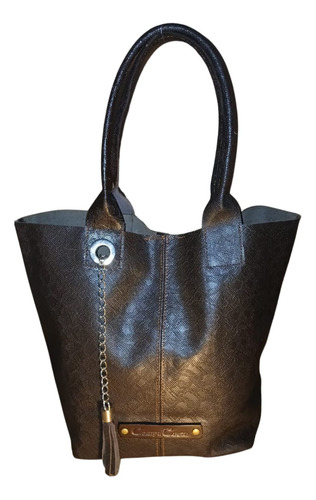 Cartera Tote Bag Cuero Vacuno Bolso Amplio Marrón Codigo 2 Marrón