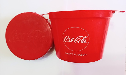 Toper Contenedor Coca Cola Plástico Almacenar Set Original