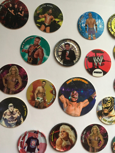 21 Tazos Wwe Sabritas Año 2009 Y 2013 Originales (Usado)