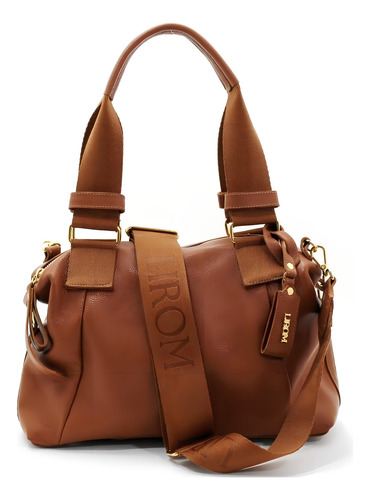 Bolsos de mujer de cuero genuino suave de alta calidad, bolsa de hardware, color dorado, marfil, bolso de cuero, correa de hombro, color chocolate, diseño de tela suave