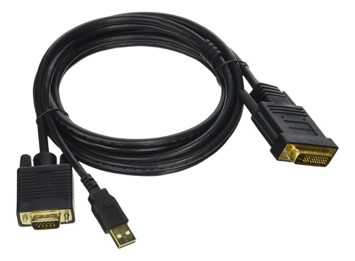Monoprice Cable Video (6 Pies) Color Negro 28awg Vga Usb