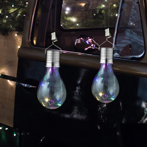 Lámpara Led Colgante Giratoria Solar Impermeable Para O
