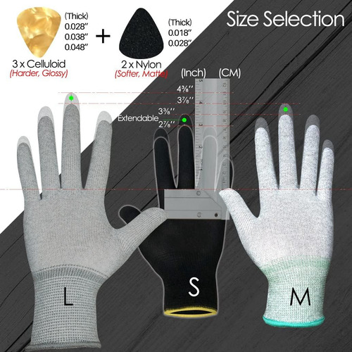 Guantes De Protec. Para Dedos Con PĂșas - Par Blanco - Talla