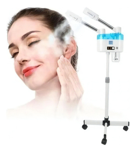 Vaporizador Ozono Facial Profesional Doble Frio Calor - Mli Color Blanco
