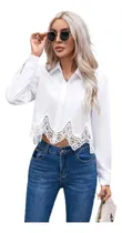 Comprar Blusas Color Blanco\u002F Blusa Para Fiesta\u002F Blusas Cuello Camisa