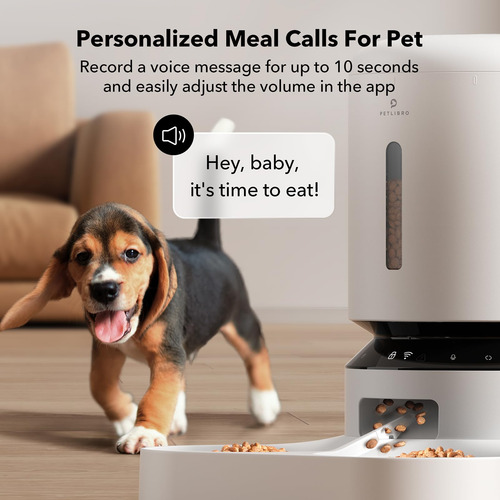 Alimentador Automático De Gatos Petlibre 5l Wifi Para 2 Ga