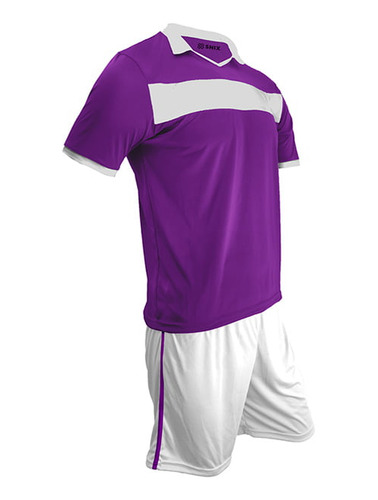 Uniforme De Futbol Infantil Zid Morado/blanco + Calcetines