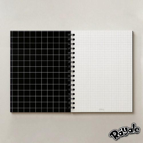 Cuaderno Square Negro 100 Hojas 150gr Tamaño B5 Cuadro Chico