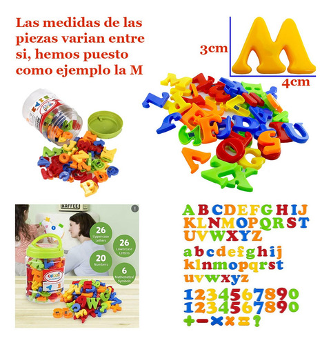 Imagen 2 de 5 de Juego De Letras Magnetica Pizarra Niños Excelente Calidad St