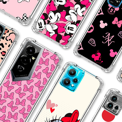 Forro Antigolpes Minnie Mouse Infinix Todos Los Modelos