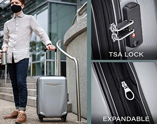 Equipaje Rígido Samsonite Winfield 3 Dlx 20puLG Plateado