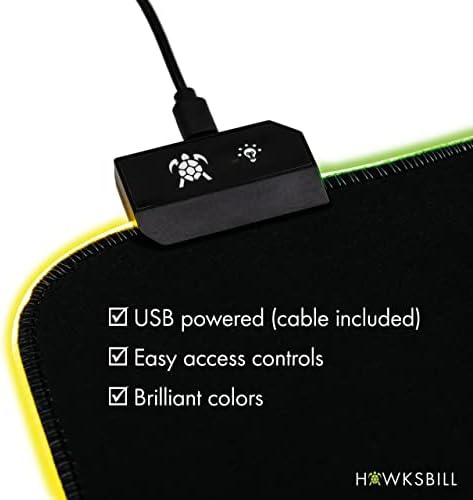 Hawksbill Goliath Led V1 Xxl Tapete De Mouse Macio Para Jog