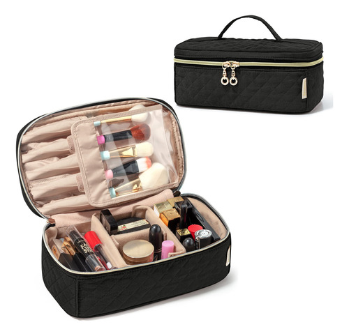 Teamoy Estuche Para Brochas De Maquillaje De Viaje, Bolsa Or