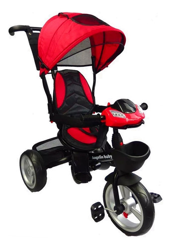 Triciclo De Lujo Noni Angelin 3041x Evolutivo Rojo