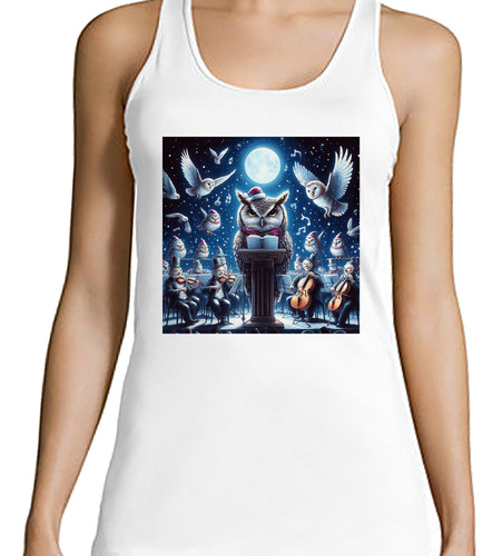 Musculosa Mujer Concierto Nocturno Buhos Musica Recital M3