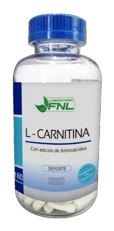 L Carnitina Fnl  180 Cap, Quemador De Grasa, Para 2 Meses