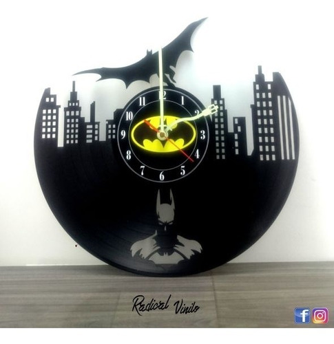 Reloj De Vinilo Batman 5 Comics Regalos Decoracion