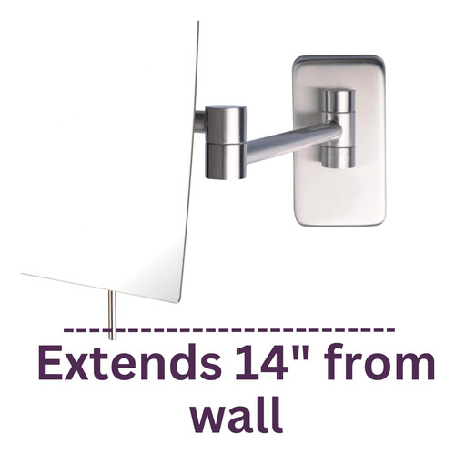 Espelho De Maquiagem Jerdon Jrt695n Wall Mount 5x Ampliação