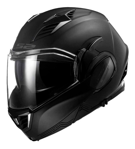 Casco Moto Ls2 Ff900 Abatible Valiant I I  / Negro Matte