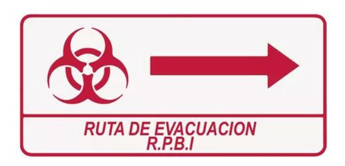 Letreros Señalizacion Ruta De Evacuación Rpbi 20x40cm