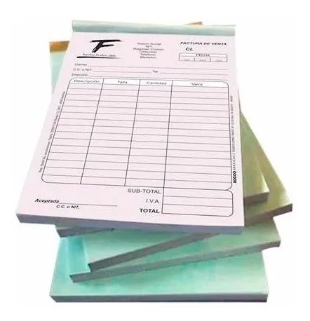 1 Libreta Factura, Recibo (contado Crédito) 10x15