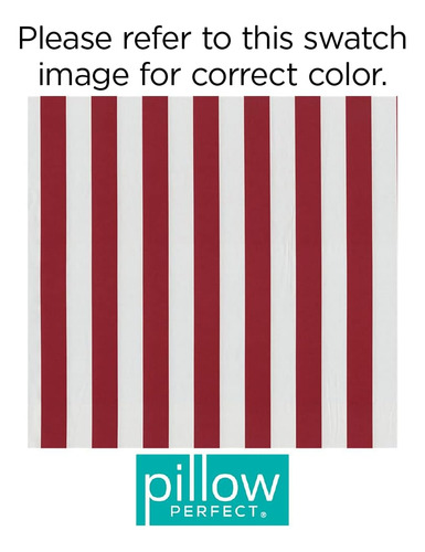 Cojín Para Silla Pillow Perfect Stripe Con Lazos, Capitoné,