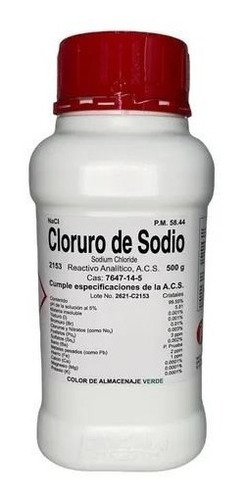 Cloruro De Sodio R. A. De 500 G Fagalab