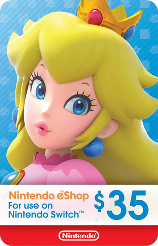 Tarjeta Nintendo Eshop 35 Usd - Solo Cuenta Eeuu 