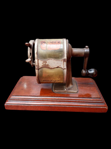 Antiguo Sacapuntas Premier Pencil Sharpener Operativo - 424