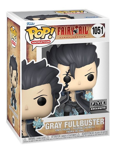 Funko Pop - Fairy Tail  Gray Fullbuster (1051) Fye Exclusive