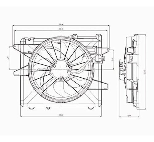 Ventilador De Refrigeración Para Ford Mustang 05-14