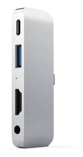 Hub Adaptador Satechi Usb-c Hdmi 4k, Usb 3.0/jack 3.5mm Caba