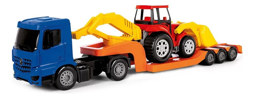 Caminhão Superfrota De Brinquedo Com Trator Sortido Poliplac