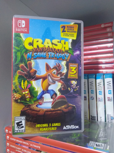 Estuche Para Nintendo Switch, Crash Nsane Trilogy, Solo Case