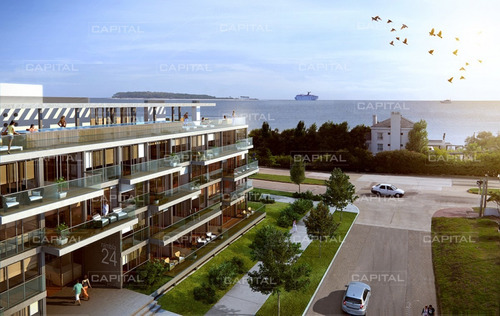Moderno Apartamento En Venta Frente Al Mar + 2 Dormitorios + 2 Baños- Ref: 26495
