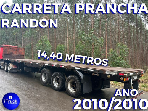 Carreta Randon 2010/2010 Prancha 14,40 M. C/ Pneus