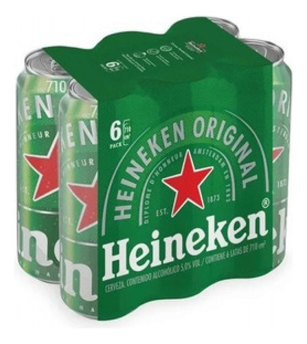 !!!super Precio!!! Cerveza Heineken 710ml Pack X6 