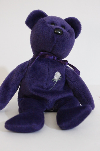 Peluche  Oso Ty  Princess Morado  De 21cm (c48) Original